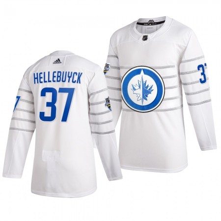 Winnipeg Jets Trikot Connor Hellebuyck 37 Weiß 2020 NHL All-Star Adidas Authentic - Herren